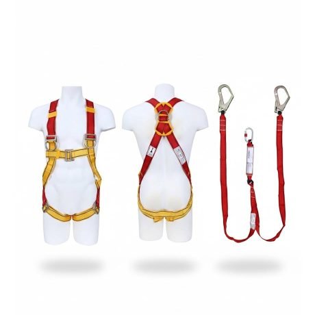 fall arrest harness, safety lanyard, OSHA harness, scaffolding harness, construction safety gear
